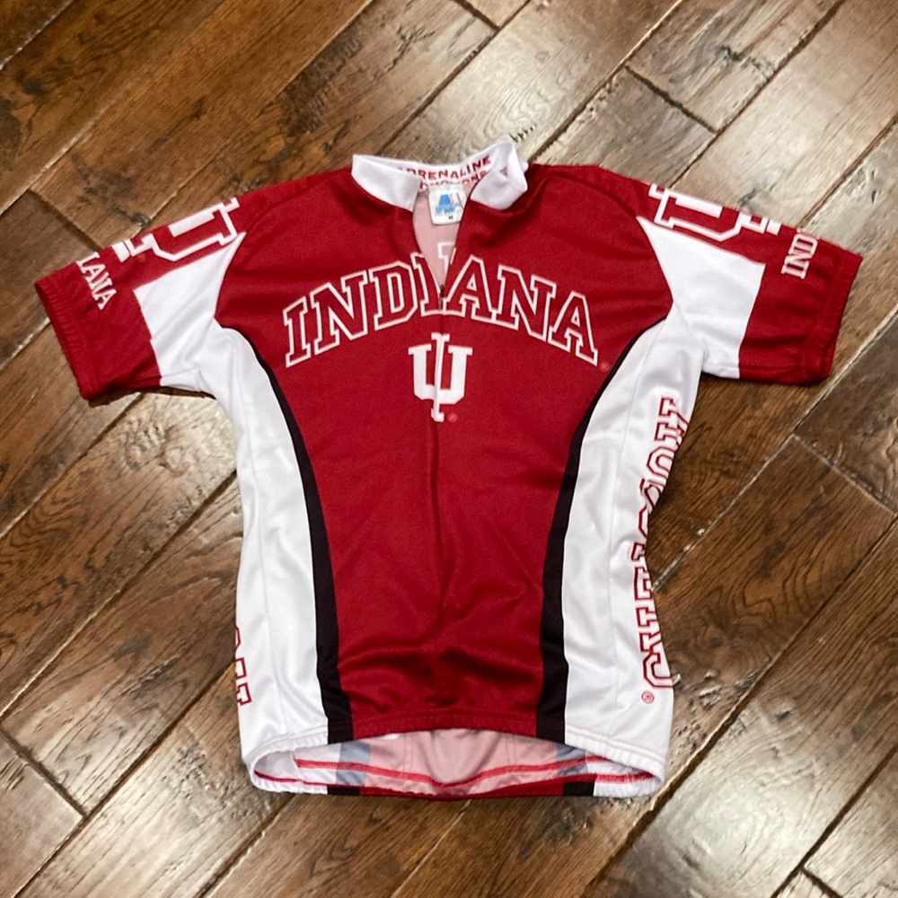 Adrenaline Promotions IU Indiana Hoosiers Bicycle Bike Cycling Jersey Size M